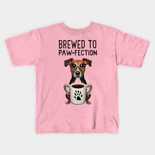 Brewed To Paw-Fection Kids T-Shirt